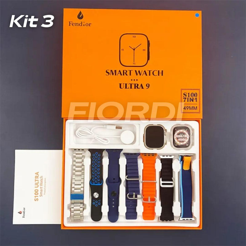 SmartWatch - Serie 9 Ultra™ [Kit: 7 Pulseiras + Case] - OfertaExpressa