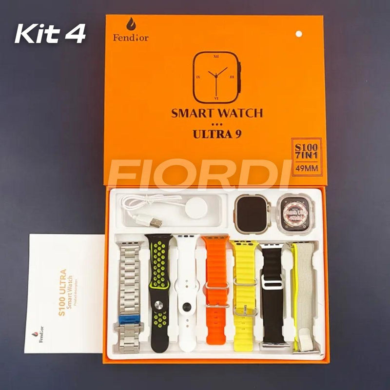 SmartWatch - Serie 9 Ultra™ [Kit: 7 Pulseiras + Case] - OfertaExpressa