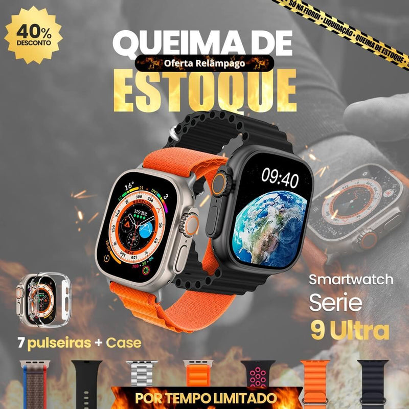 SmartWatch - Serie 9 Ultra™ [Kit: 7 Pulseiras + Case] - OfertaExpressa